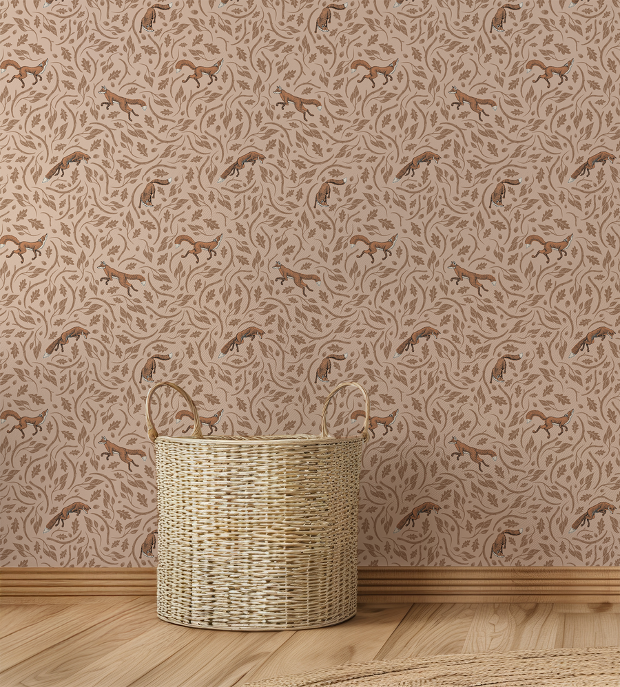 Tod - Papier peint Renards des bois