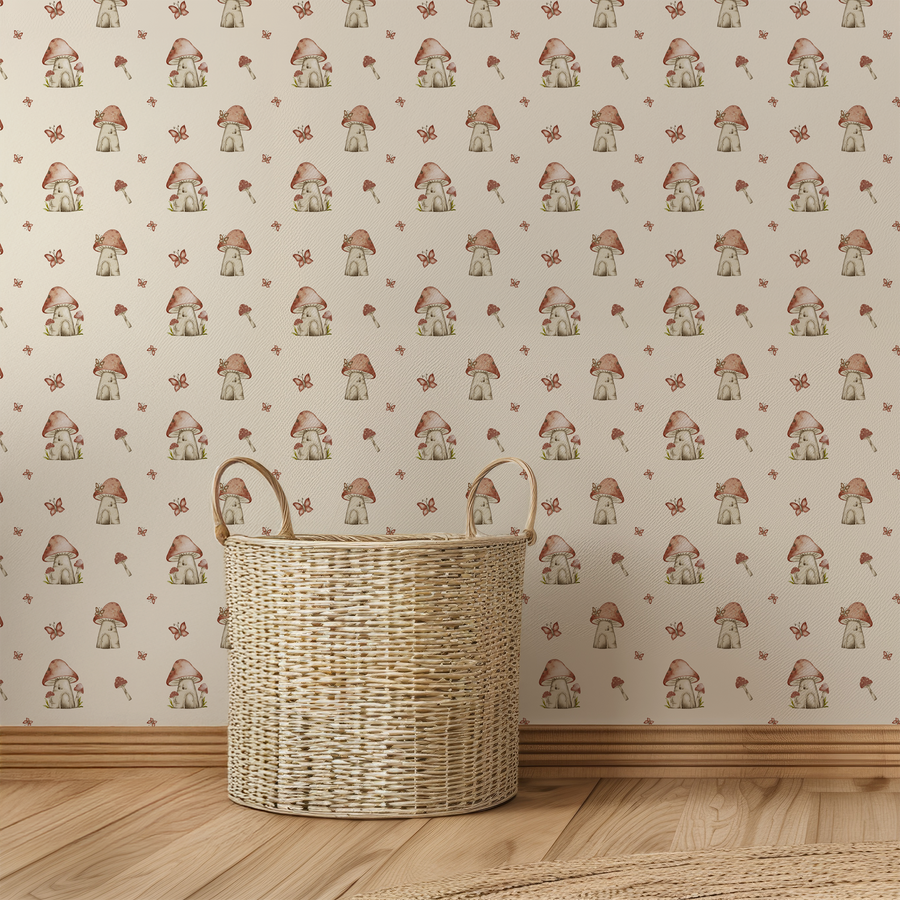 Gretel - Papier peint Maisons Champignons