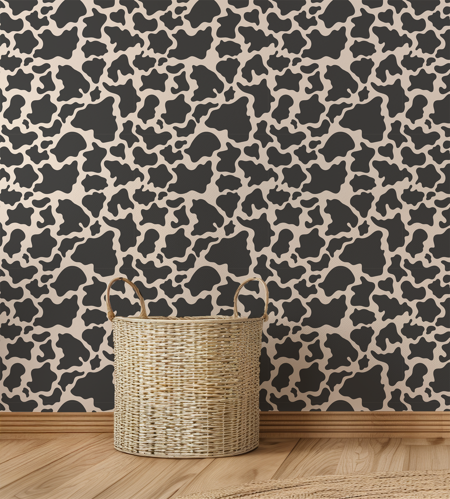 Daisy - Papier peint motif vache